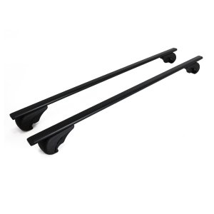 Porsche Cayenne Roof Rack Cross Bars - Omac - Solid-Alpha V1 - Black - '11-'18